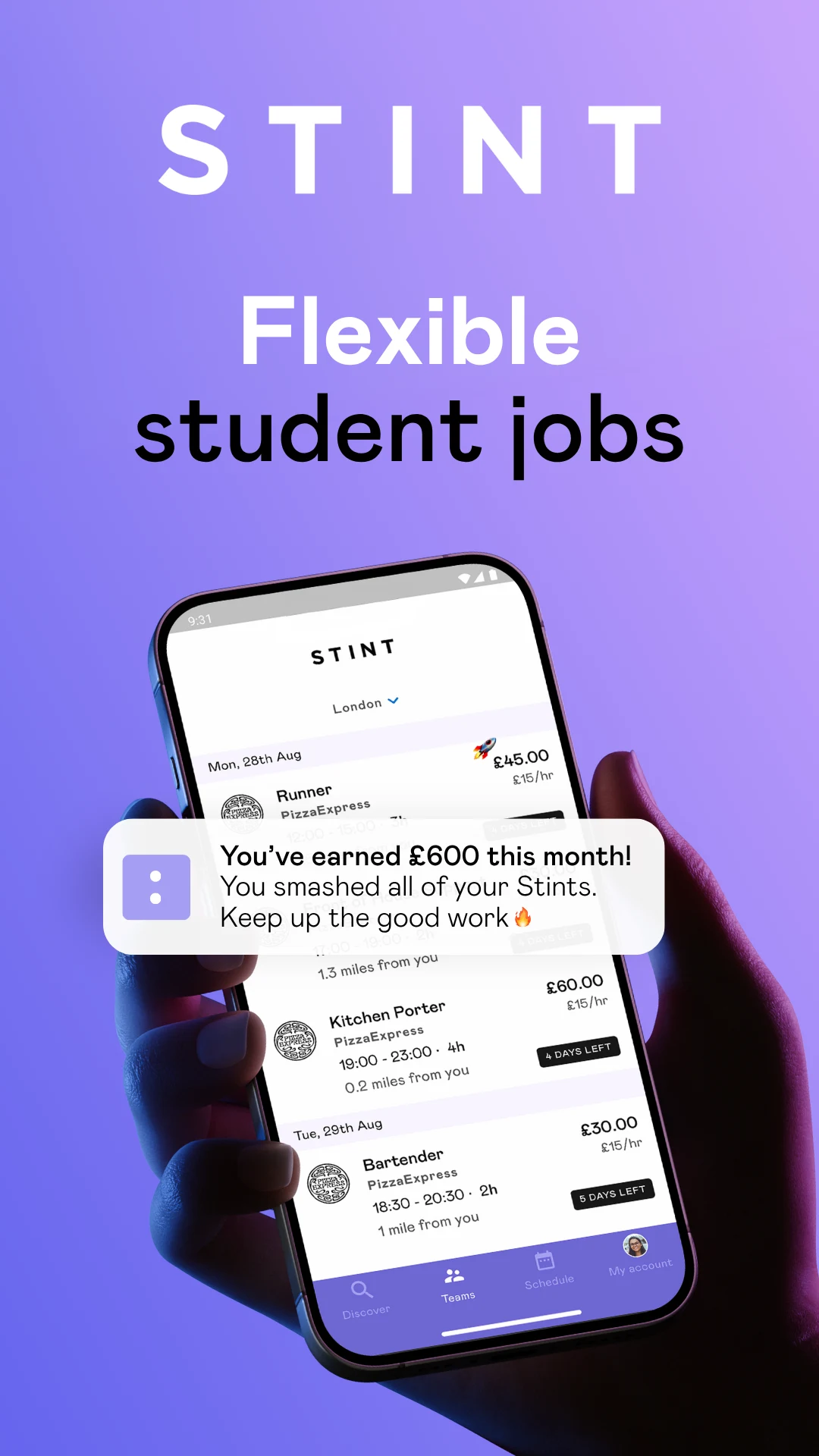 Stint Students screenshot