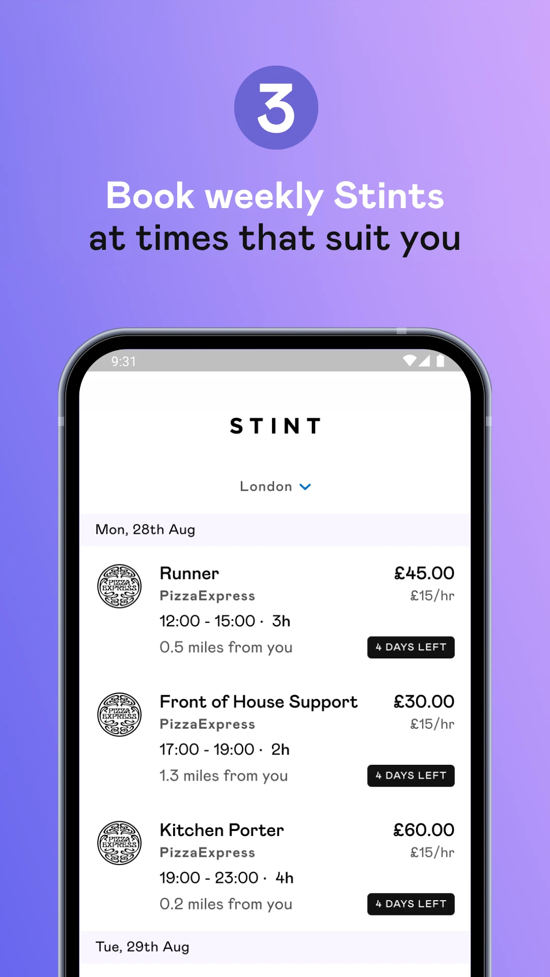 Stint Students screenshot