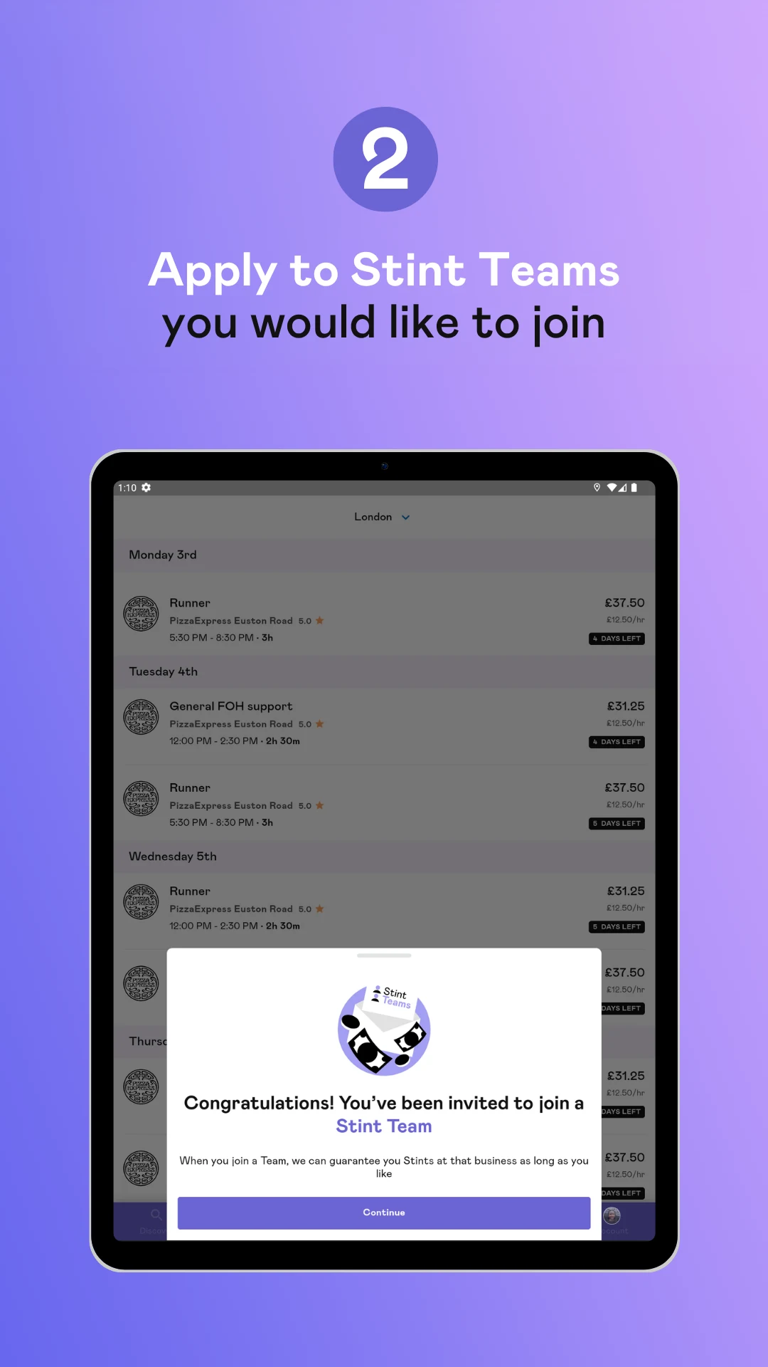 Stint Students screenshot